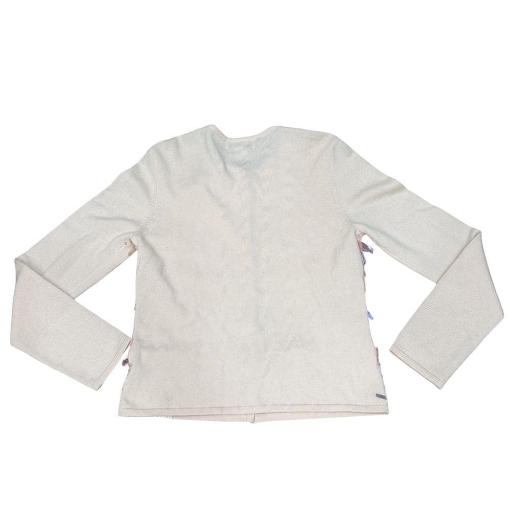 🌟 Cashmere Collection by Saks Fifth Avenue Iridescent Sequin‎ Cardigan - Size L - Picture 8 of 12